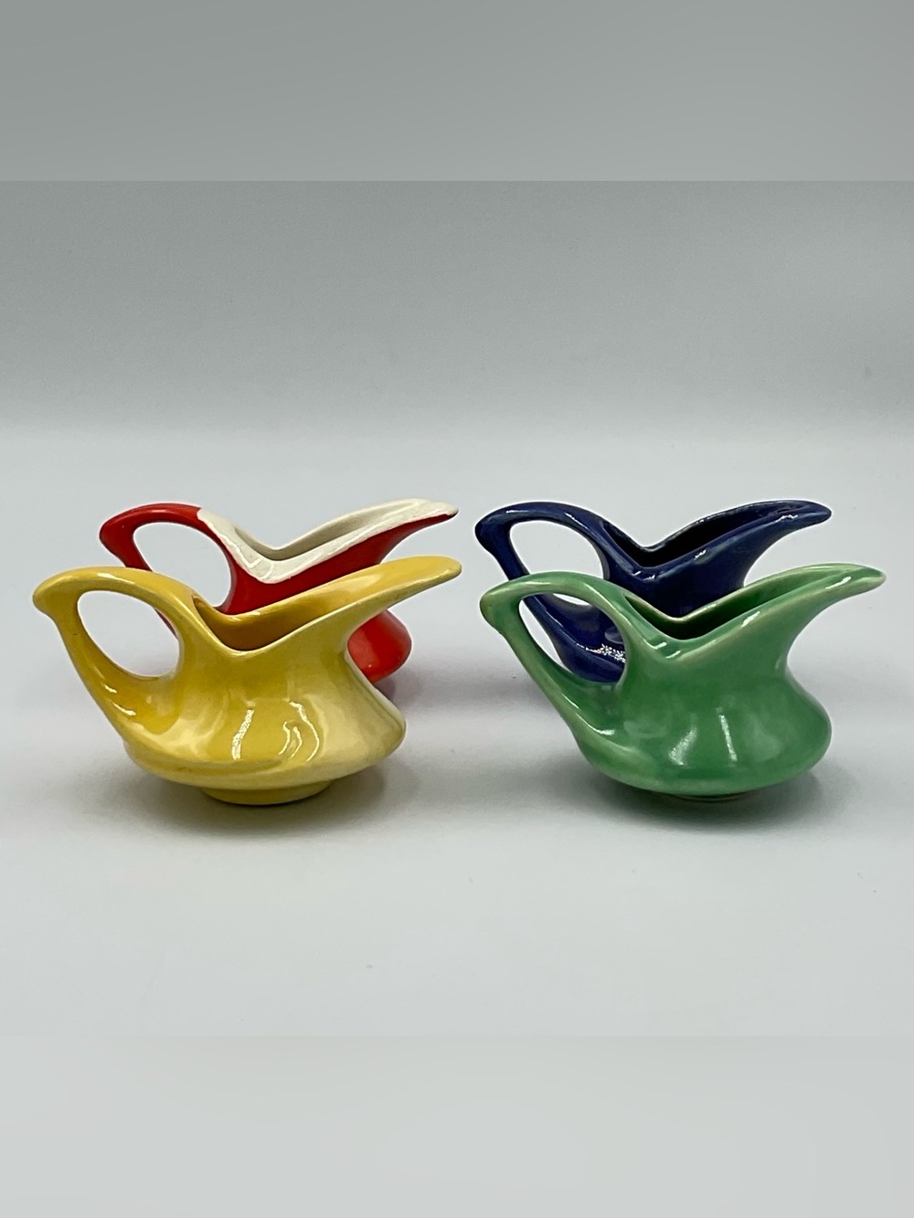 Vintage “Aladdin” Style Miniature Ceramic Creamers - Set of 4
